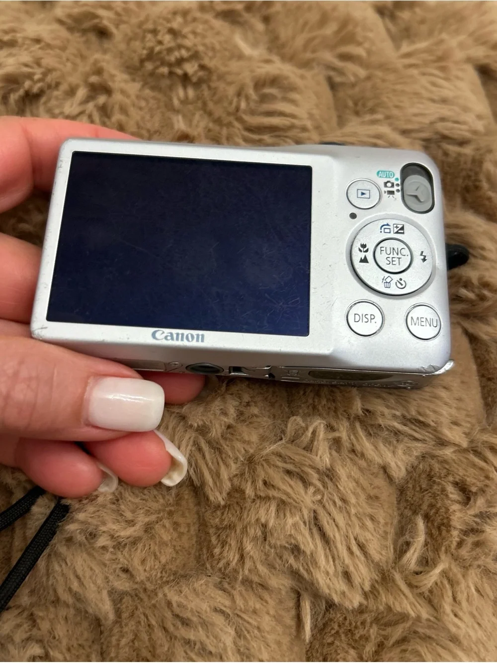 Silver Canon PowerShot SD1300 IS Digital ELPH camera. Working. Sell as is